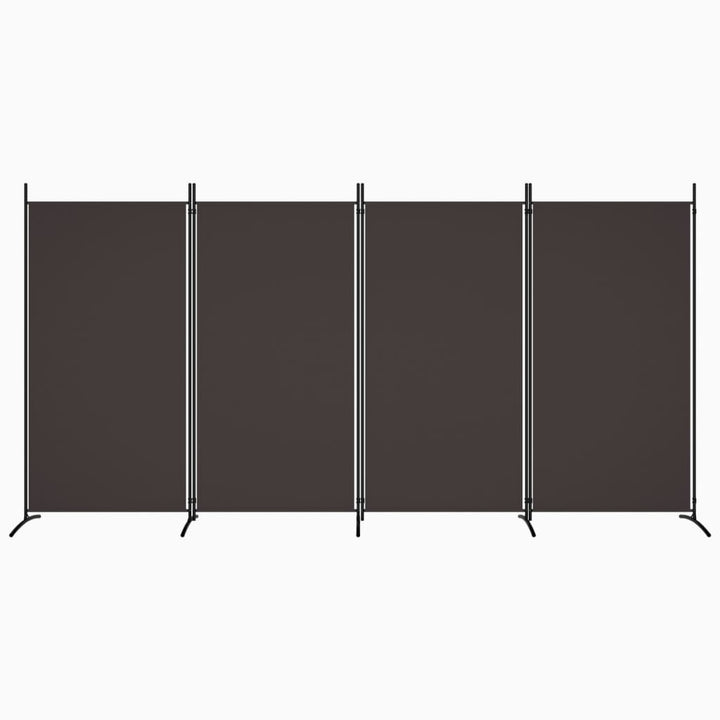 4-panels rumdeler 346x180 cm stof brun