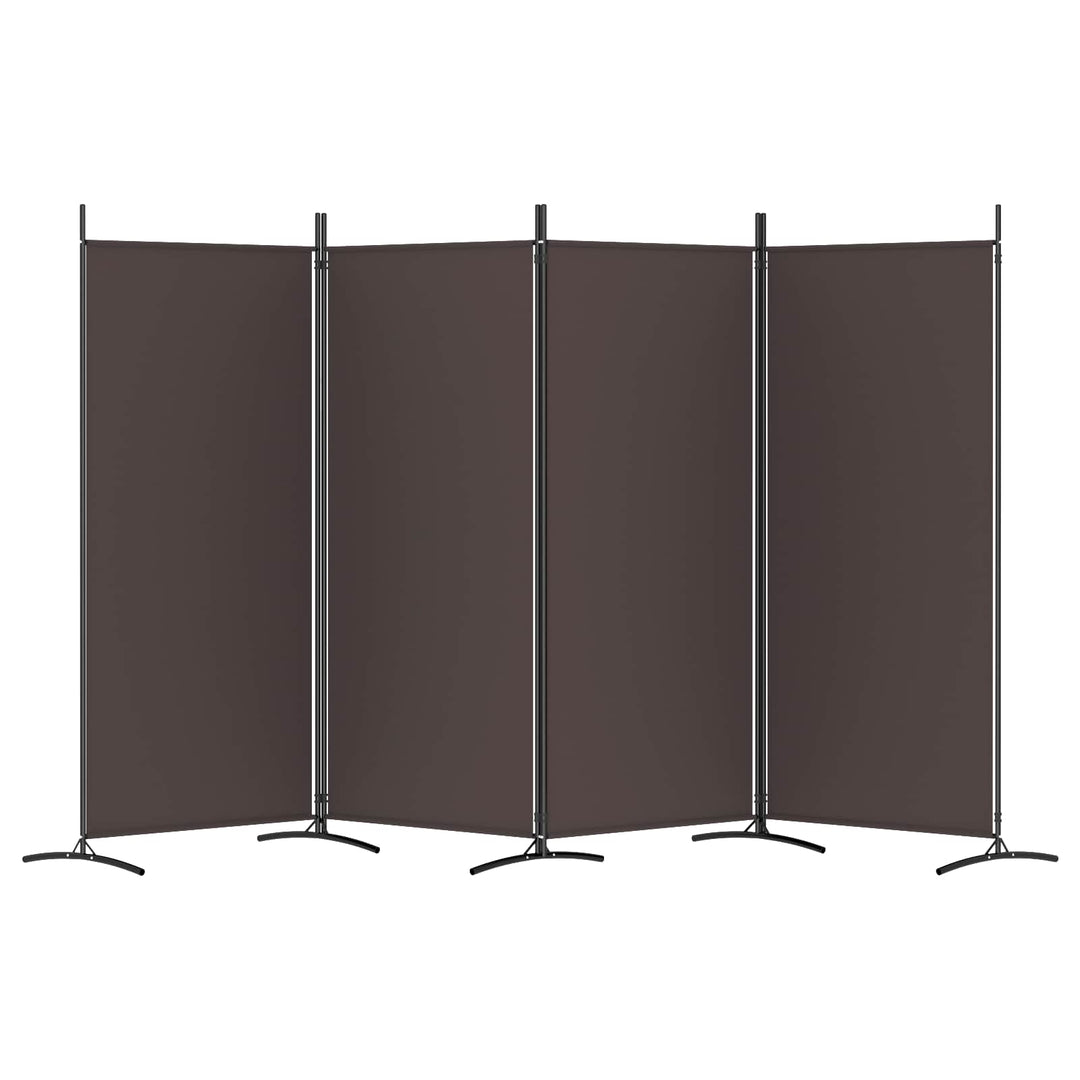 4-panels rumdeler 346x180 cm stof brun