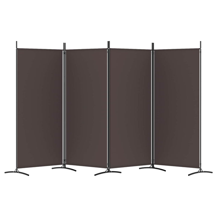 4-panels rumdeler 346x180 cm stof brun