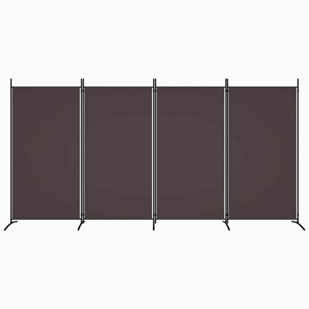 4-panels rumdeler 346x180 cm stof brun