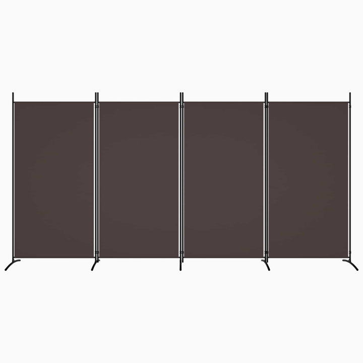4-panels rumdeler 346x180 cm stof brun