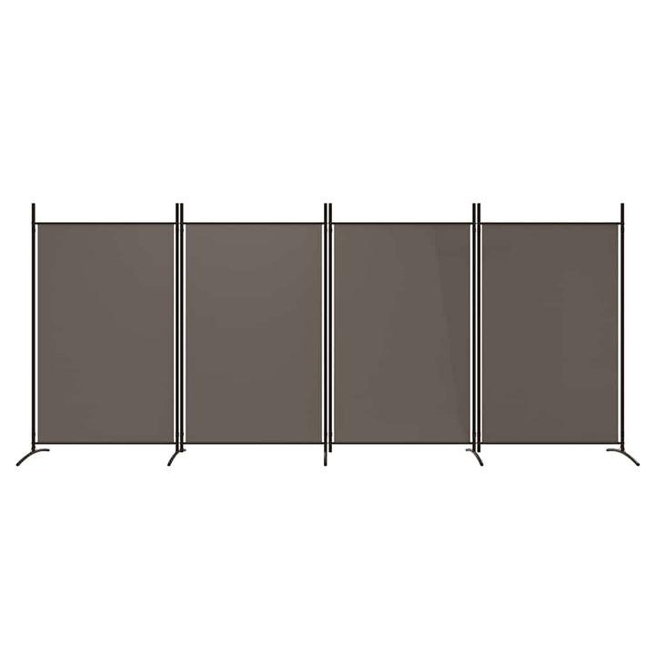 4-panels rumdeler 346x180 cm stof antracitgrå