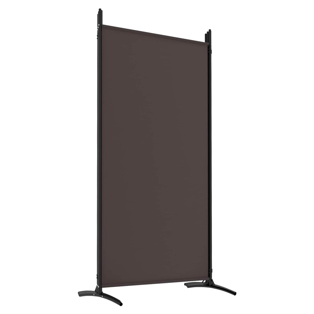 6-panels rumdeler 520x180 cm stof brun