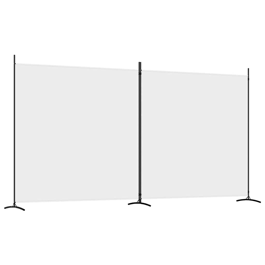2-panels rumdeler 348x180 cm stof hvid