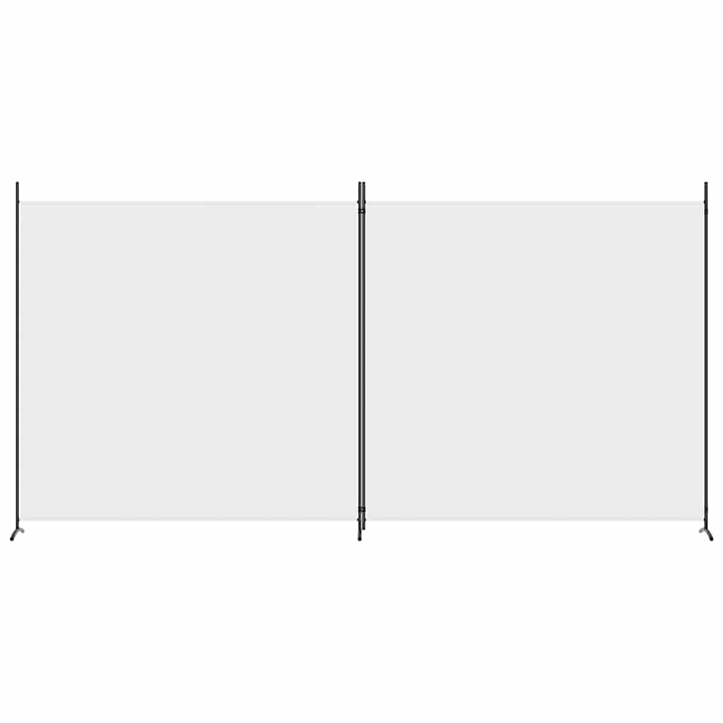 2-panels rumdeler 348x180 cm stof hvid