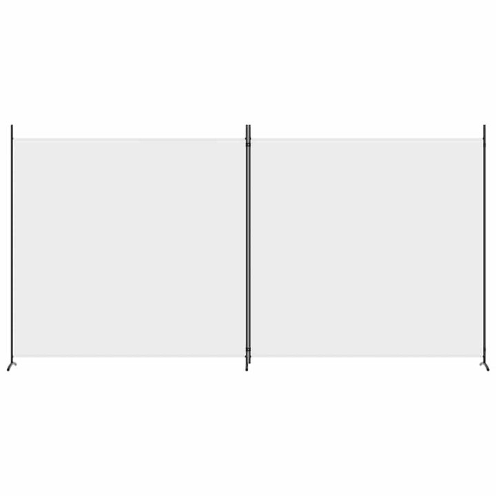 2-panels rumdeler 348x180 cm stof hvid