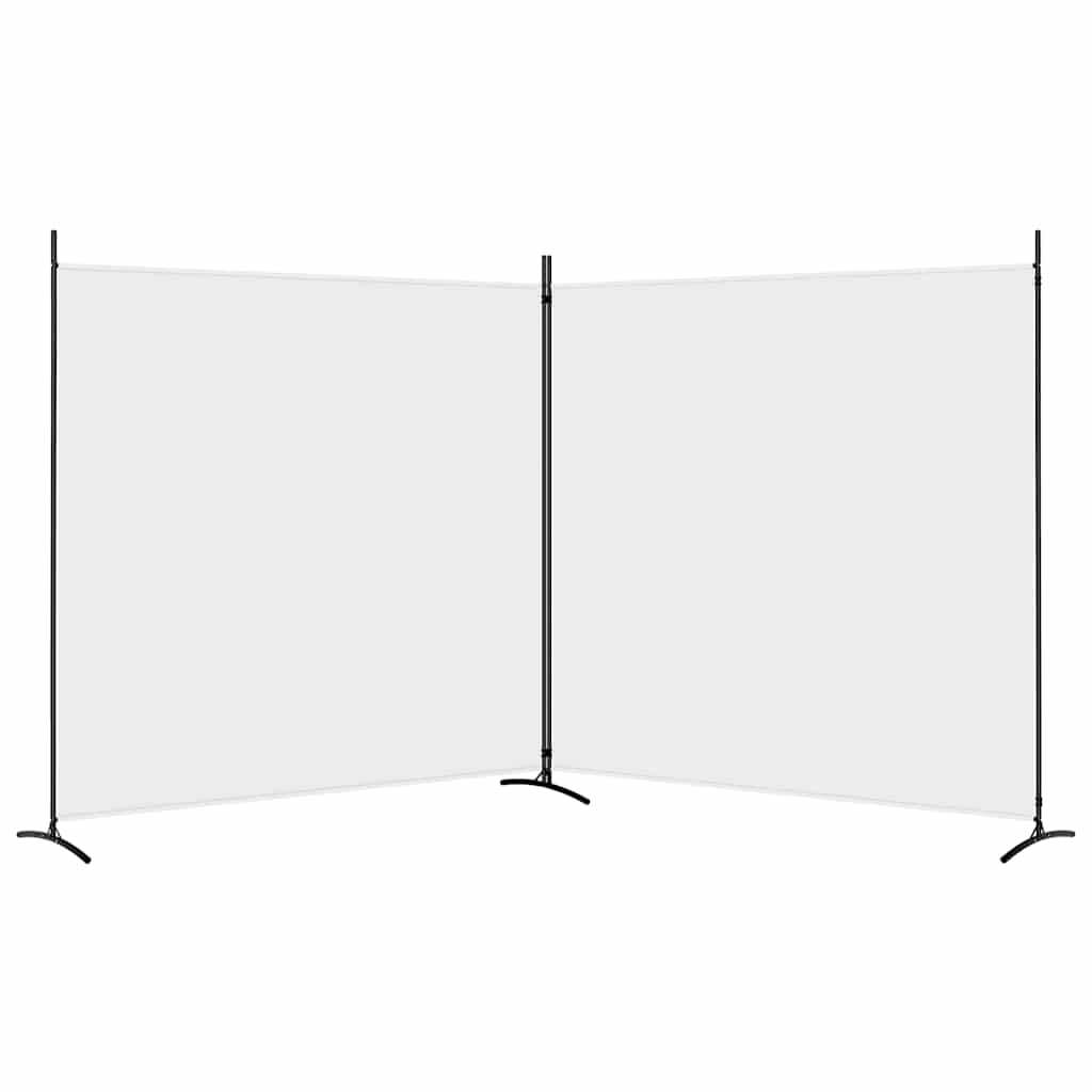 2-panels rumdeler 348x180 cm stof hvid