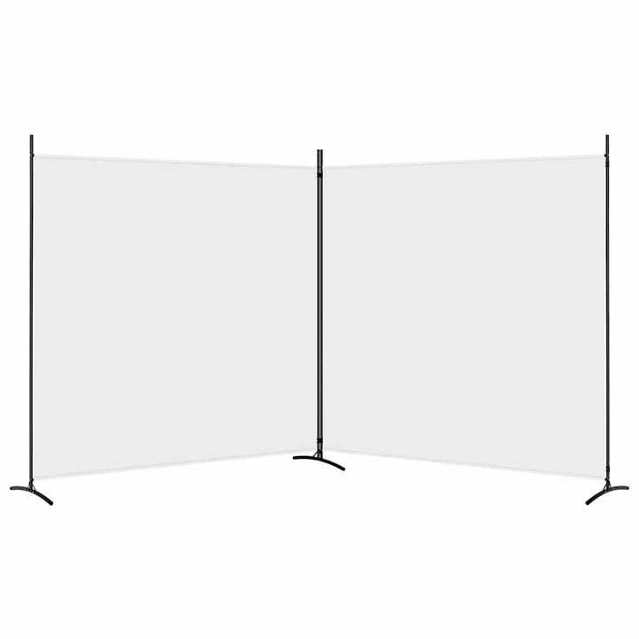 2-panels rumdeler 348x180 cm stof hvid