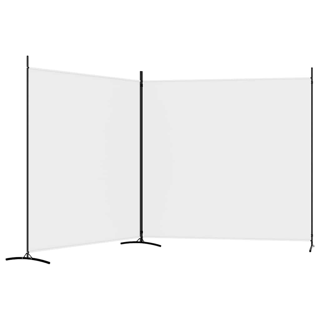 2-panels rumdeler 348x180 cm stof hvid