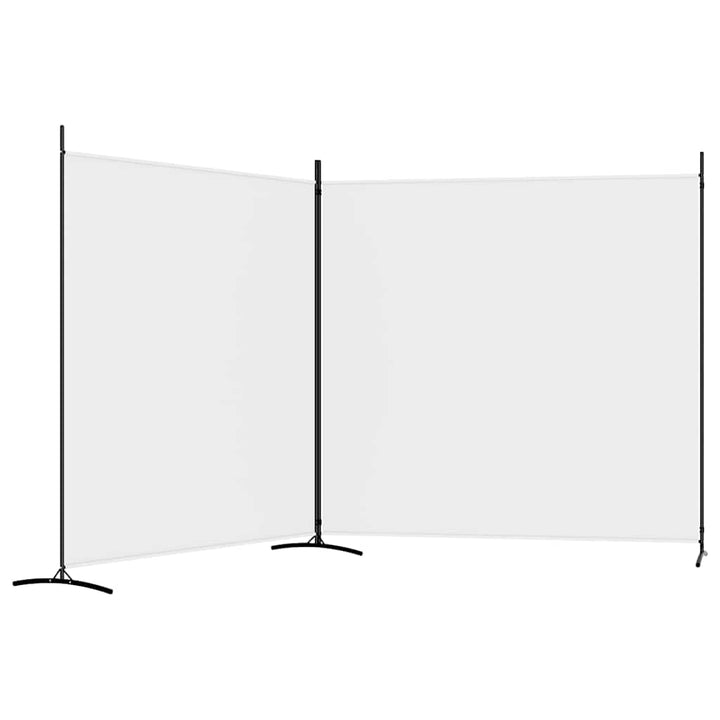 2-panels rumdeler 348x180 cm stof hvid