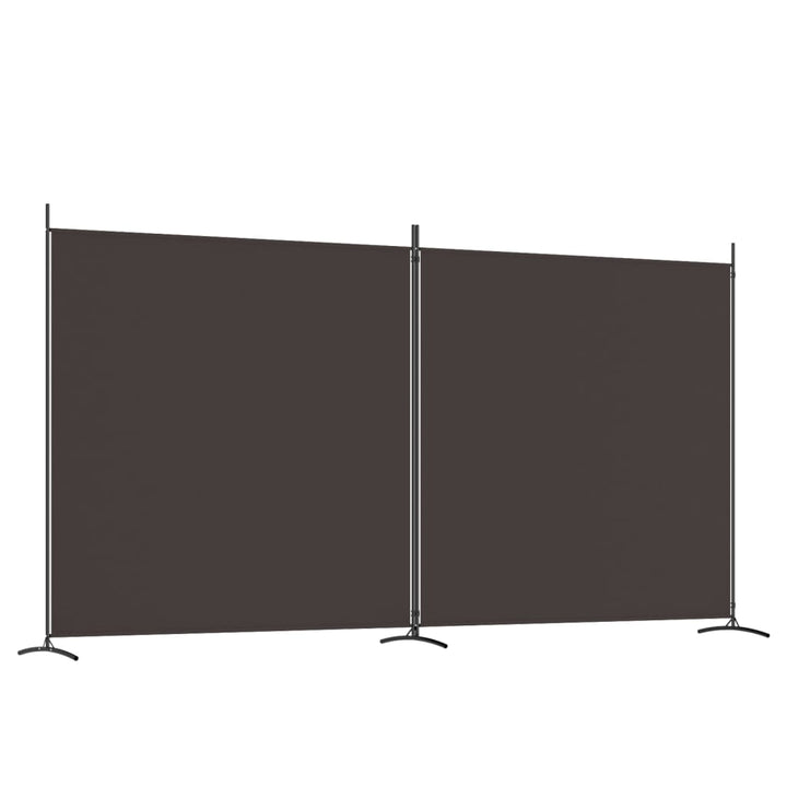 2-panels rumdeler 348x180 cm stof brun