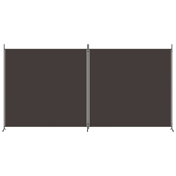 2-panels rumdeler 348x180 cm stof brun