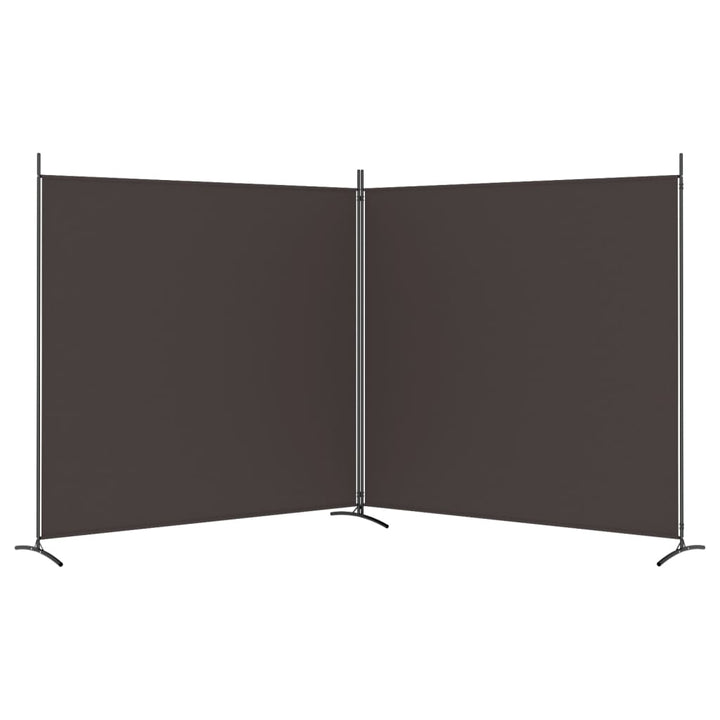 2-panels rumdeler 348x180 cm stof brun