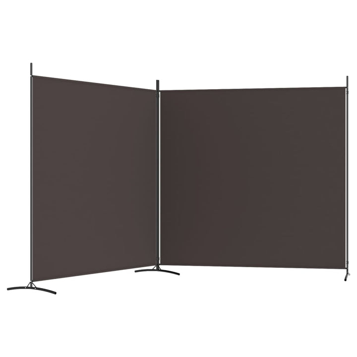2-panels rumdeler 348x180 cm stof brun