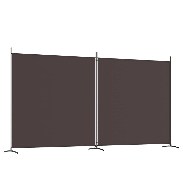 2-panels rumdeler 348x180 cm stof brun