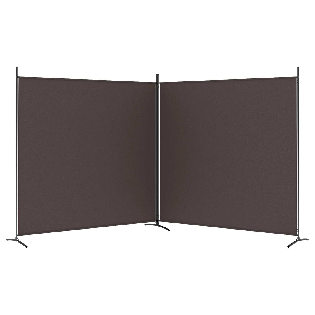 2-panels rumdeler 348x180 cm stof brun