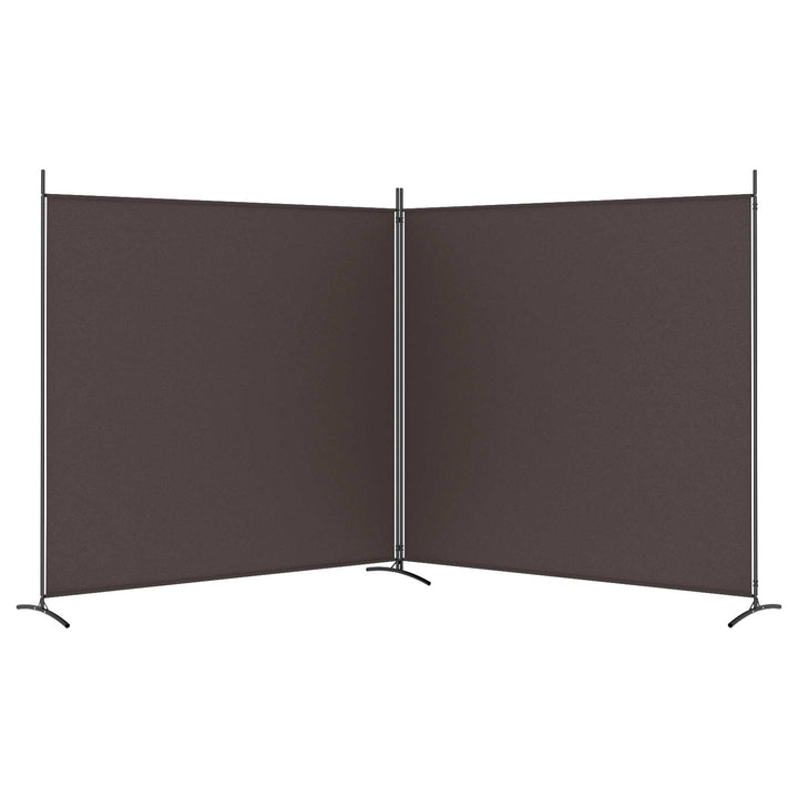 2-panels rumdeler 348x180 cm stof brun