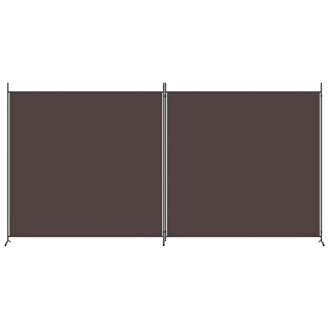 2-panels rumdeler 348x180 cm stof brun