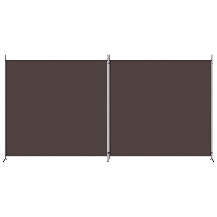2-panels rumdeler 348x180 cm stof brun