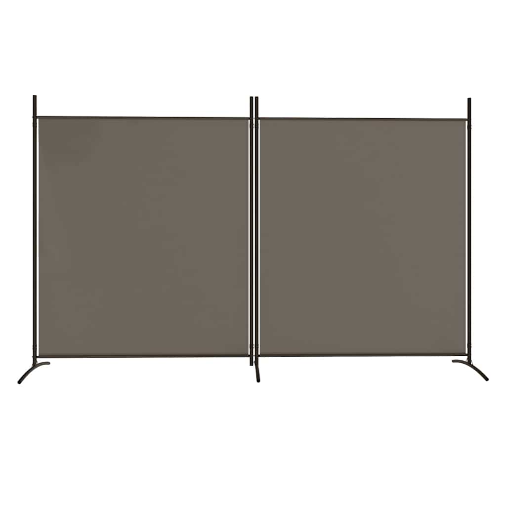 2-panels rumdeler 348x180 cm stof antracitgrå