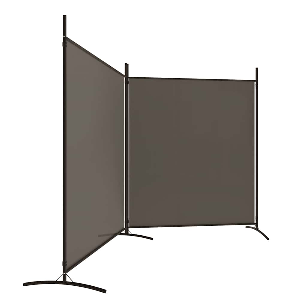 2-panels rumdeler 348x180 cm stof antracitgrå