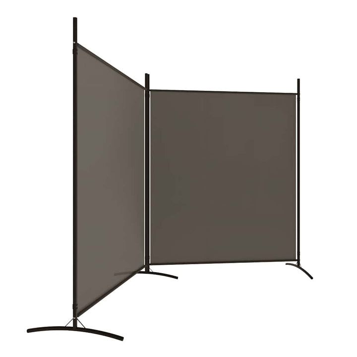 2-panels rumdeler 348x180 cm stof antracitgrå