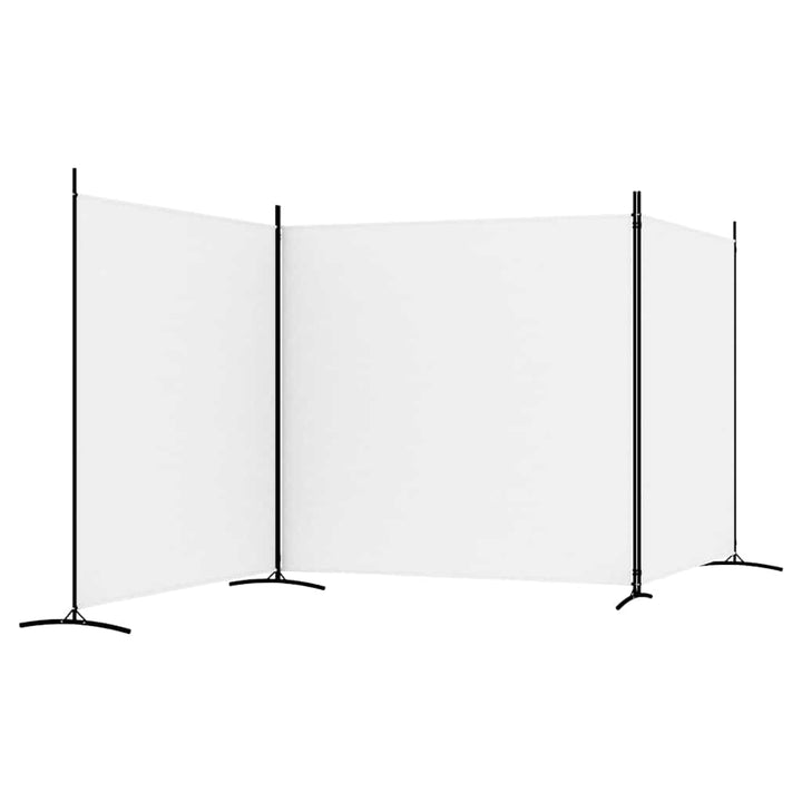 3-panels rumdeler 525x180 cm stof hvid