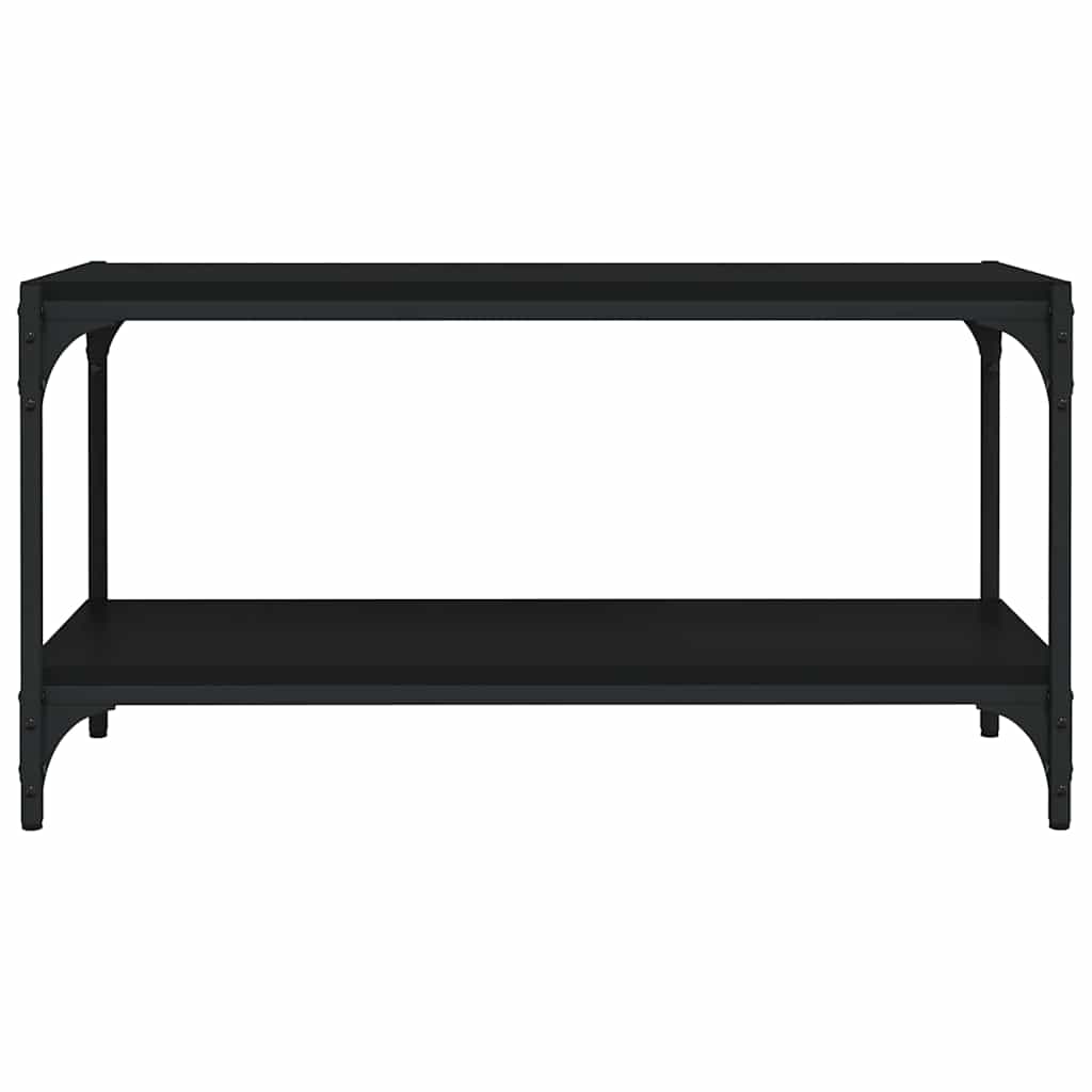 tv-bord 80x33x41 cm konstrueret træ og stål sort