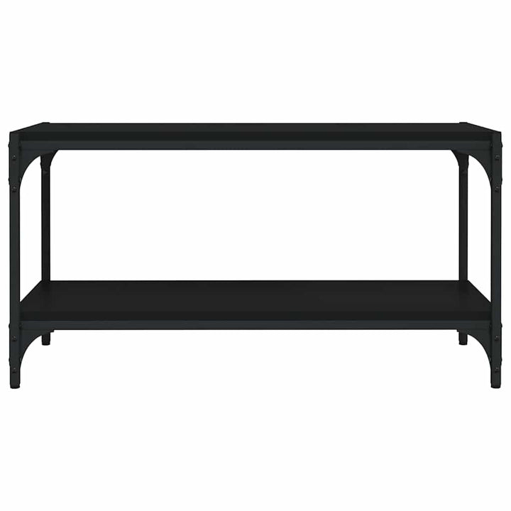 tv-bord 80x33x41 cm konstrueret træ og stål sort
