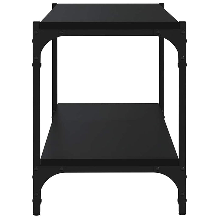 tv-bord 80x33x41 cm konstrueret træ og stål sort