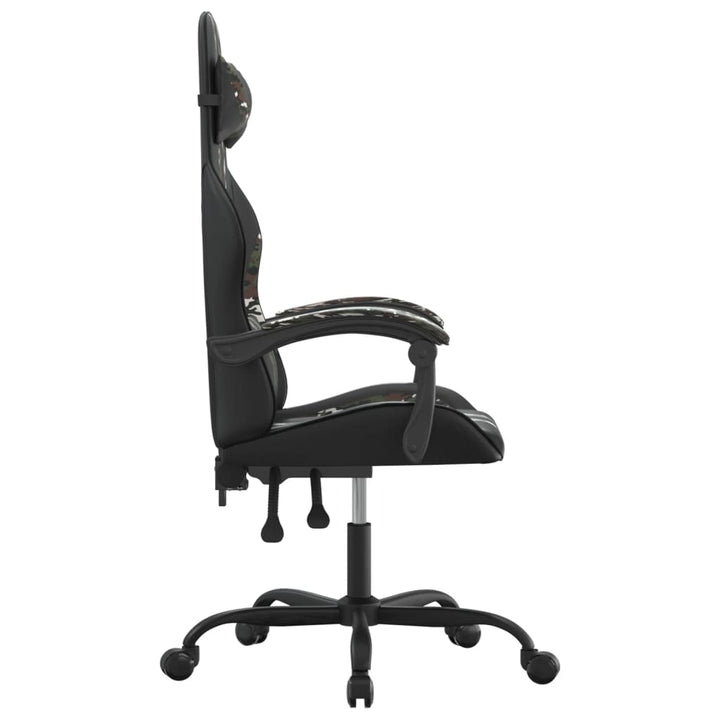 drejelig gamingstol kunstlæder sort og camouflage