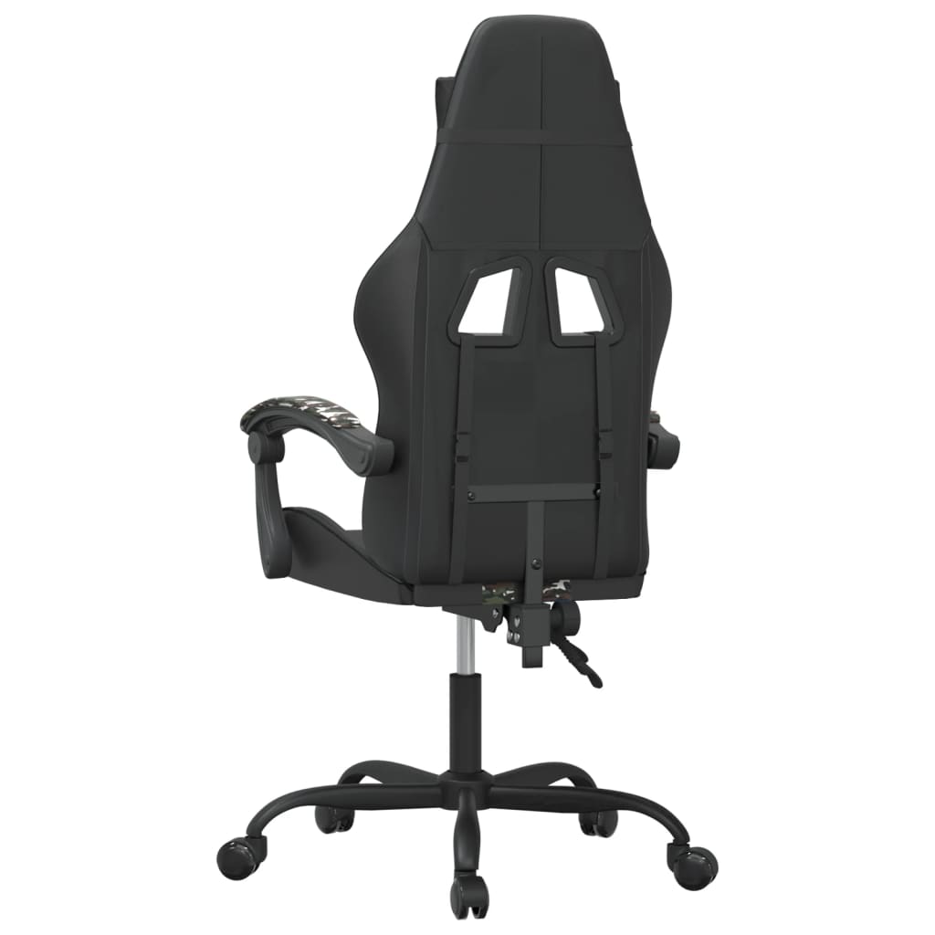 drejelig gamingstol kunstlæder sort og camouflage