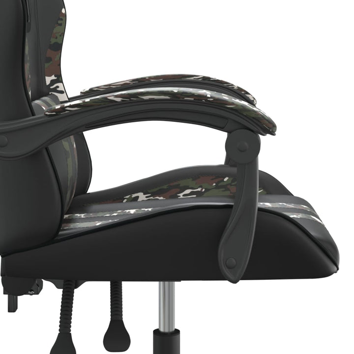 drejelig gamingstol kunstlæder sort og camouflage