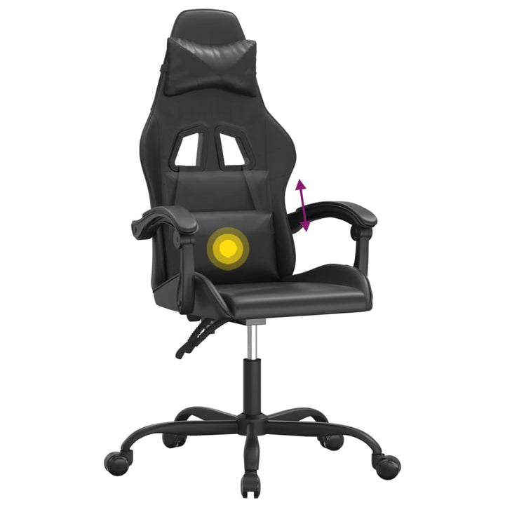 drejelig gamingstol kunstlæder sort