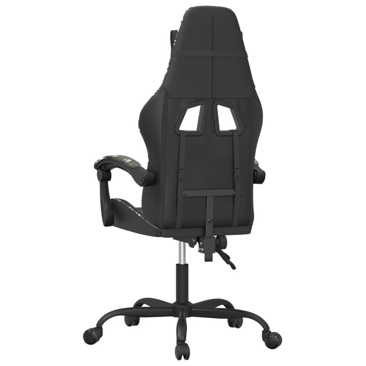 drejelig gamingstol kunstlæder sort og camouflage