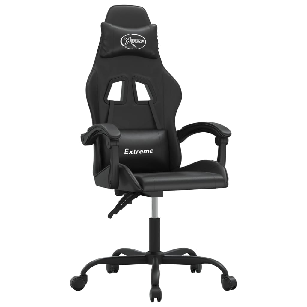 drejelig gamingstol kunstlæder sort