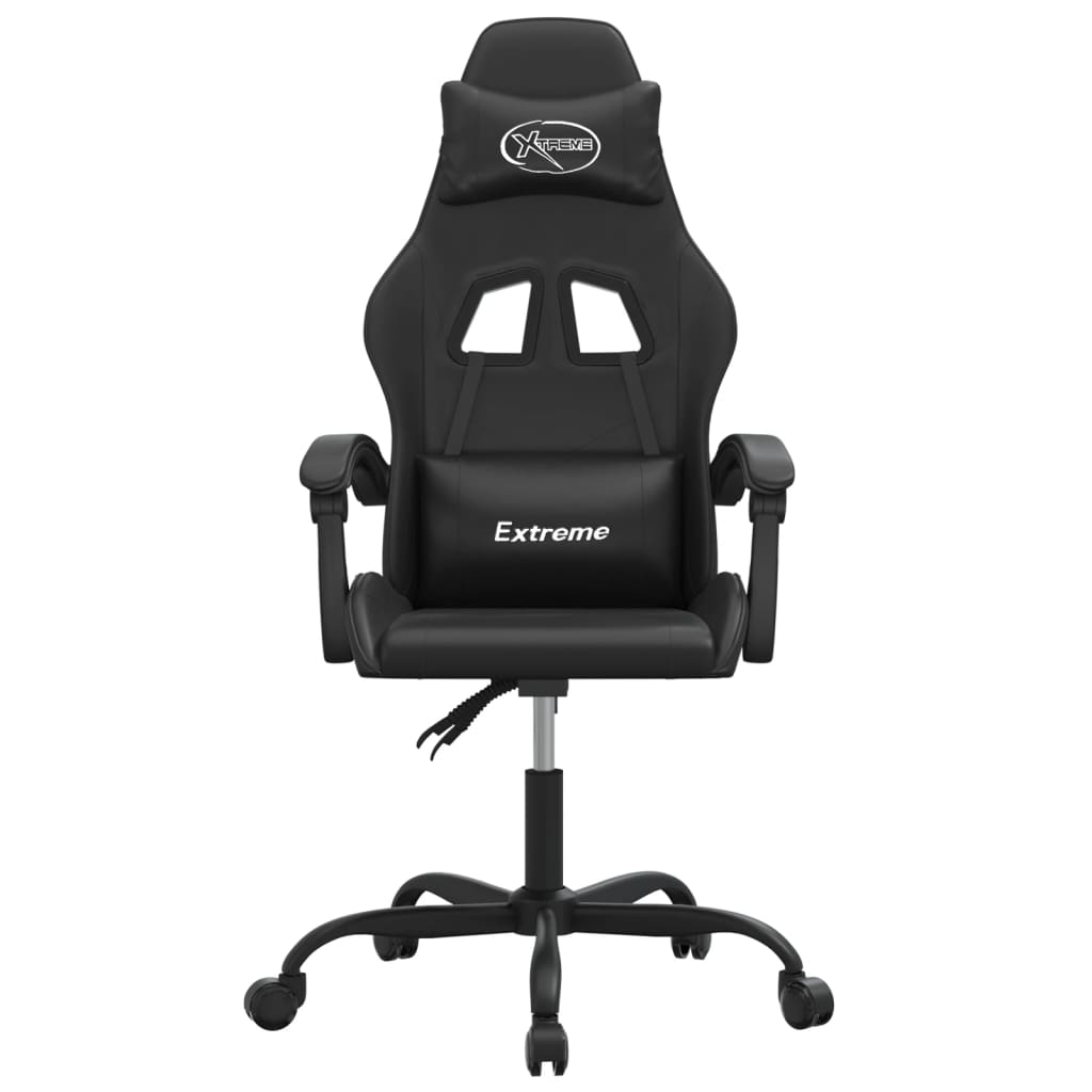 drejelig gamingstol kunstlæder sort