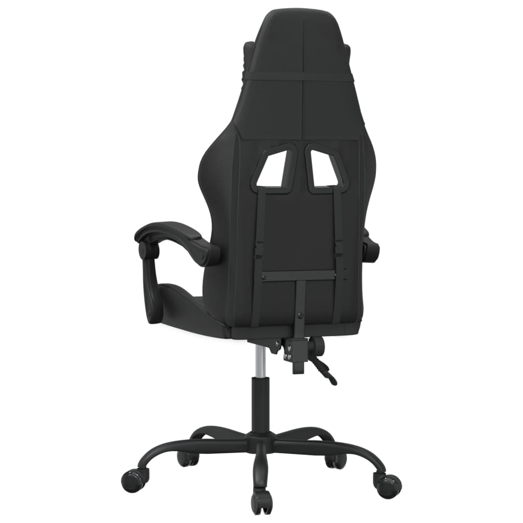 drejelig gamingstol kunstlæder sort