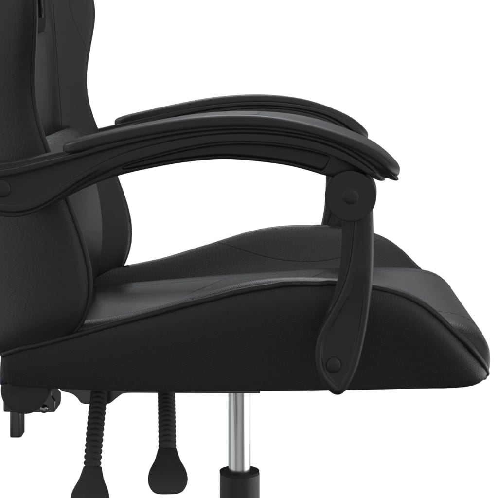 drejelig gamingstol kunstlæder sort