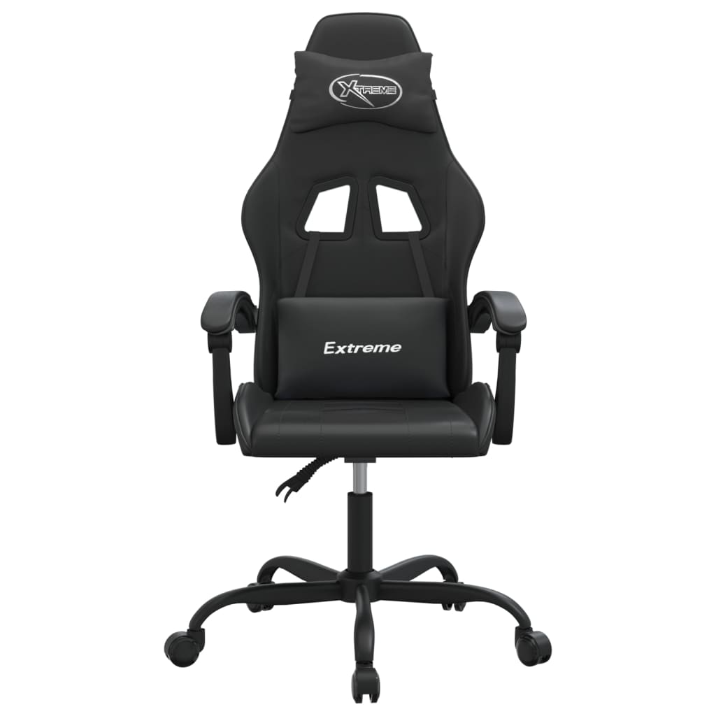 drejelig gamingstol kunstlæder sort