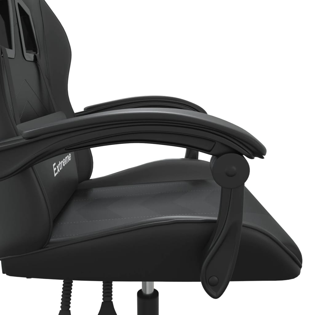 drejelig gamingstol kunstlæder sort