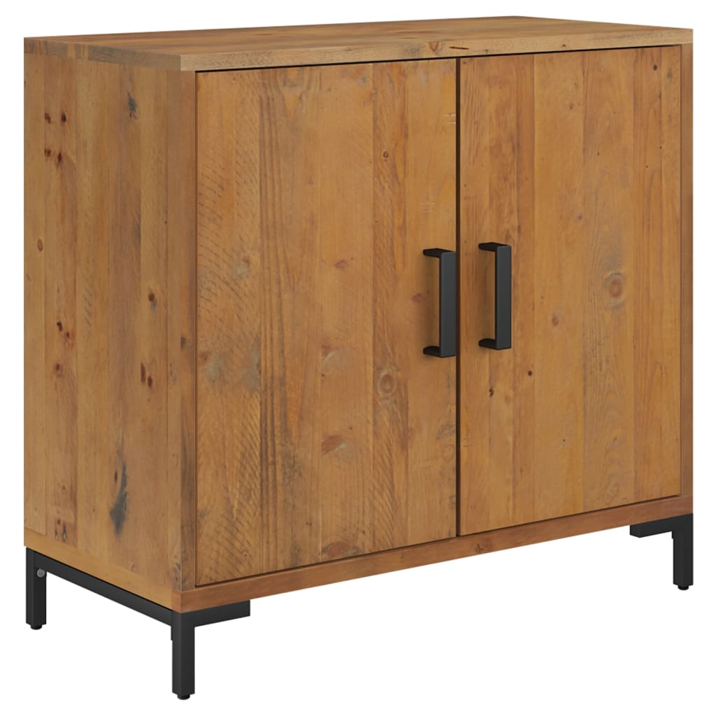 skænk 75x35x70 cm massivt fyrretræ brun