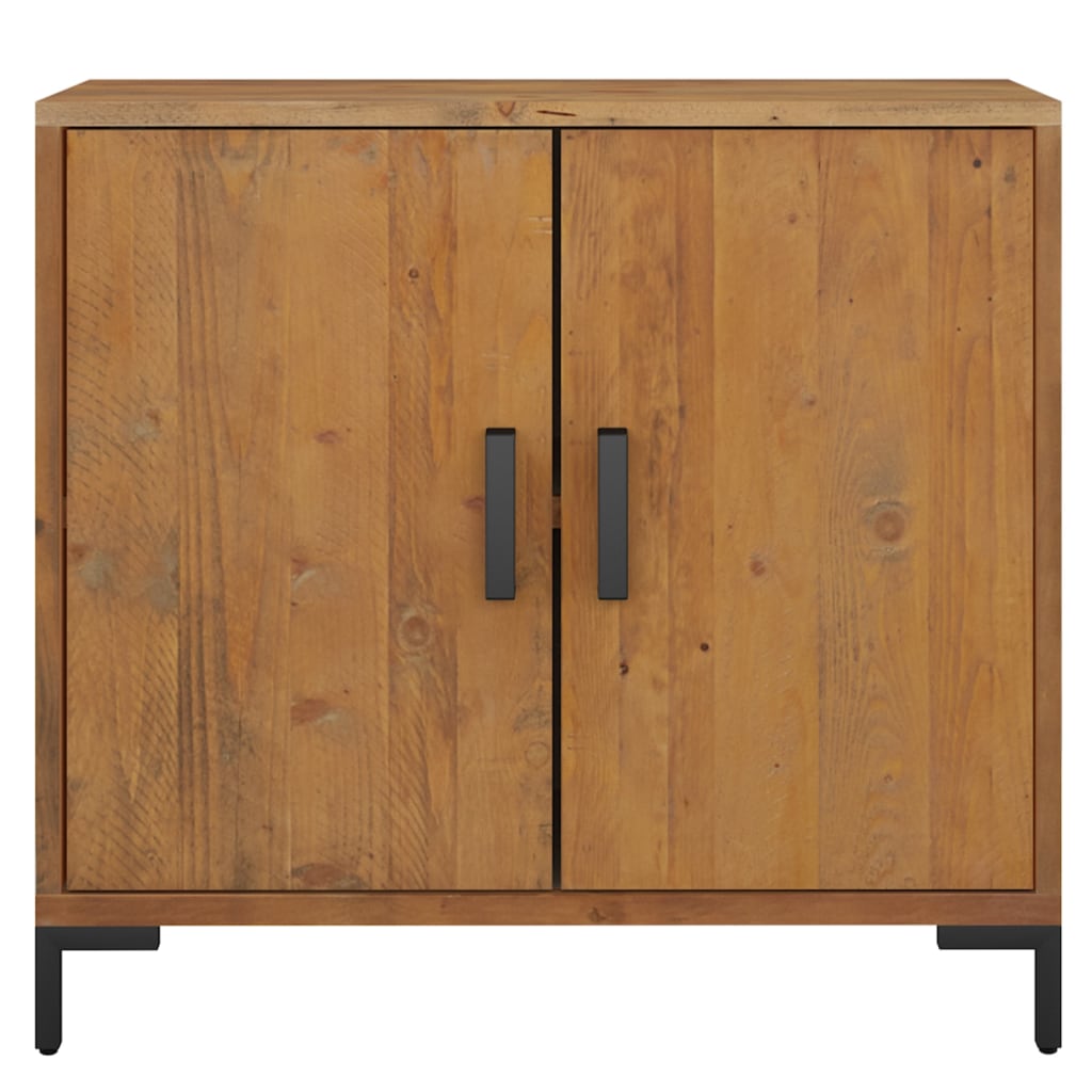 skænk 75x35x70 cm massivt fyrretræ brun
