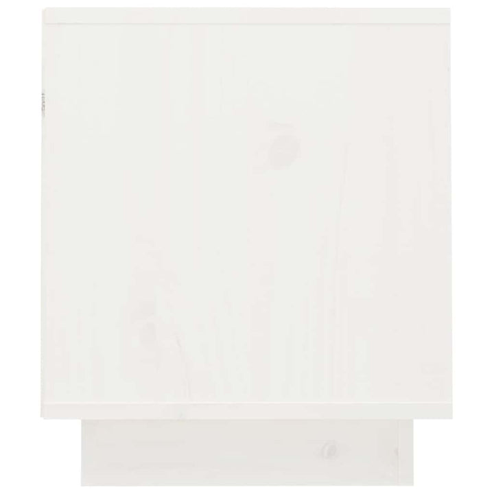 tv-bord 70x34x40 cm massivt fyrretræ hvid