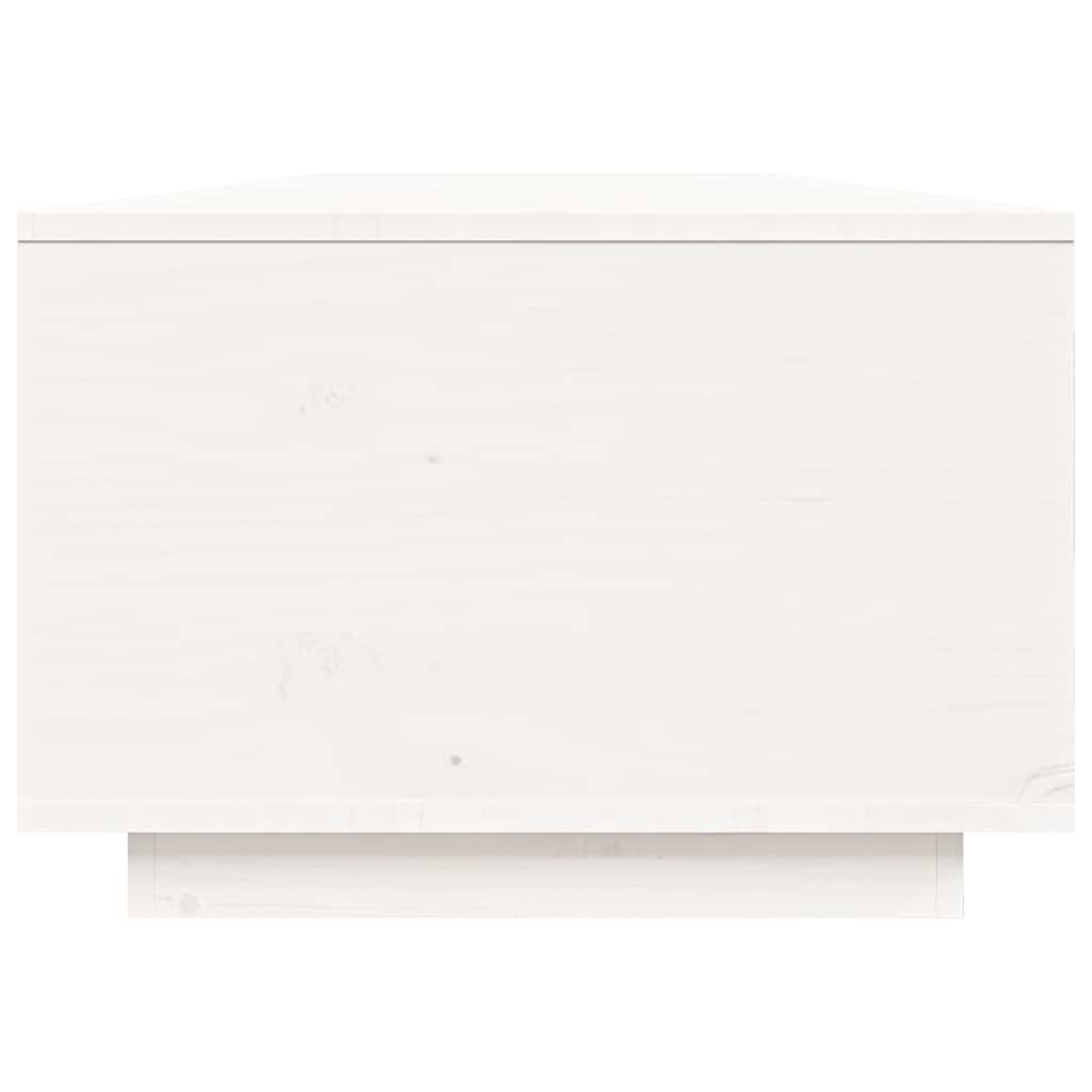 sofabord 80x50x35,5 cm massivt fyrretræ hvid