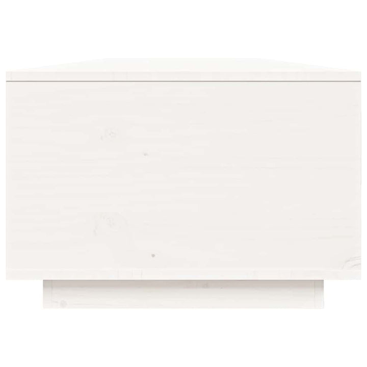 sofabord 80x50x35,5 cm massivt fyrretræ hvid