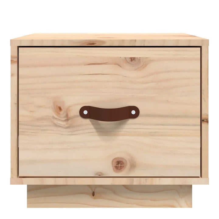 sengebord 40x34x35 cm massivt fyrretræ