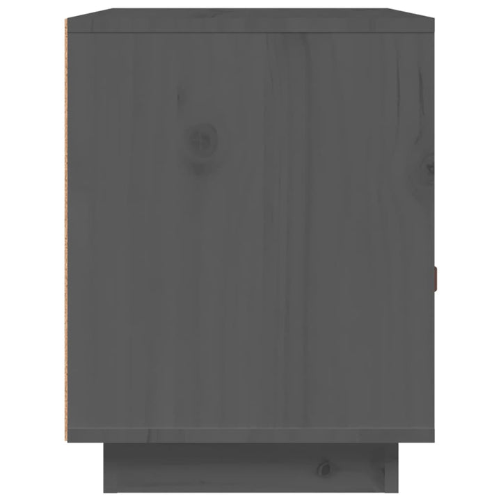 sengeborde 2 stk. 40x34x45 cm massivt fyrretræ grå