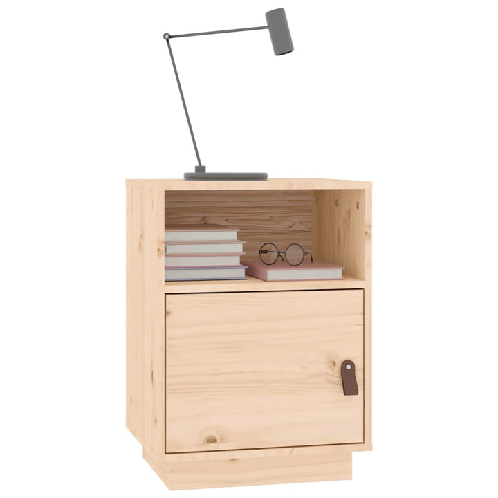 sengeborde 2 stk. 40x34x55 cm massivt fyrretræ