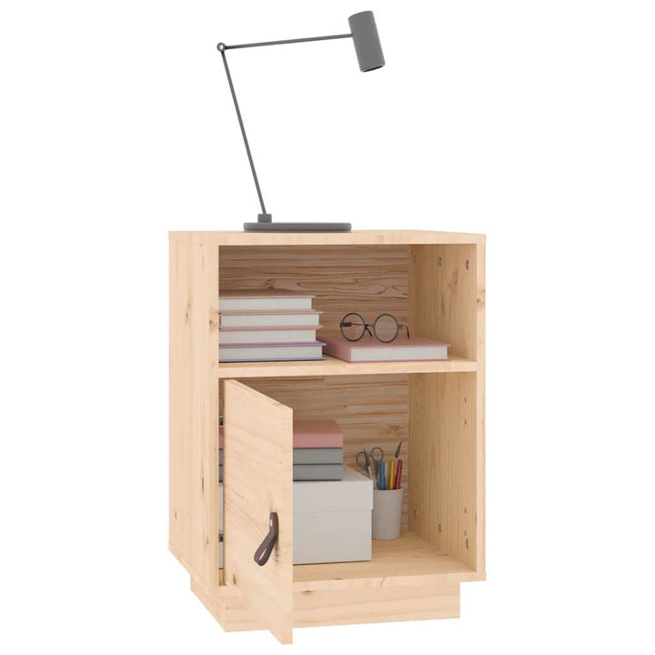 sengeborde 2 stk. 40x34x55 cm massivt fyrretræ